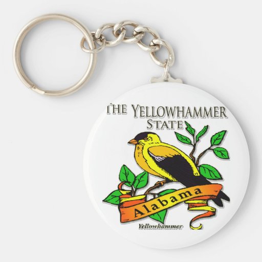 Alabama Yellowhammer Bird Key Chain