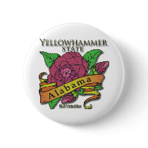 Alabama Yellowhammer State Camellias Pin