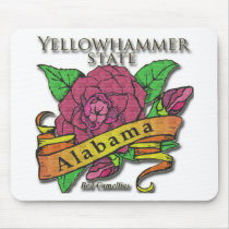 Alabama Yellowhammer State Camellias Mouse Pad