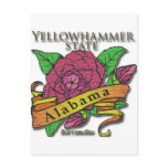 Alabama Yellowhammer State Camellias Postcard