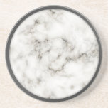 Alabaster Obsidian Pewter Rim marble coasters