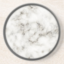 Alabaster Obsidian Pewter Rim marble coasters