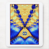 aladdin's lamp: gold & lapis mousepads