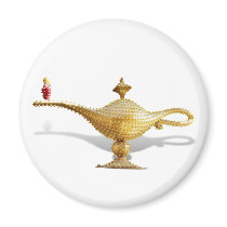 Aladdin's Lamp - Make a Wish! magnets