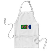 Alagoas & Brazil Waving Flags Apron