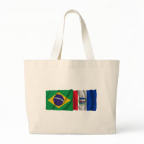 Alagoas & Brazil Waving Flags Bag