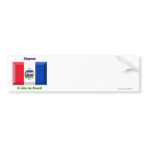 Alagoas Flag Gem bumper stickers by Vexillophile Alagoas Flag Gem bumper stickers