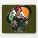 "Alainn" Irish Redhead Sexy Pinup Ireland Mousepad by sexyshirts2 "Alainn" Irish Redhead Sexy Pinup Ireland Mousepad