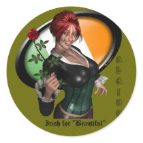 "Alainn" Sexy Irish Lucky Green Lapel Stickers by sexyshirts2 "Alainn" Sexy Irish Lucky Green Lapel Stickers