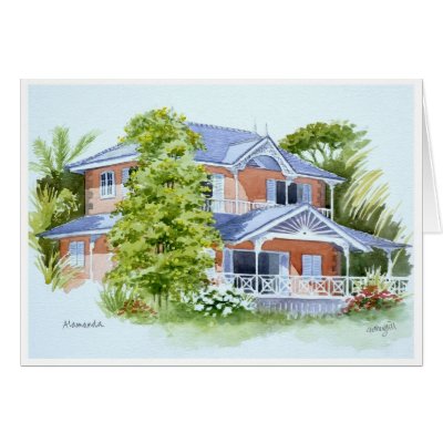 Alamanda, Stonehaven Bay. Tobago Greeting Cards by Fothergills