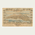 Alameda, CA. Panoramic Map (0540A) posters