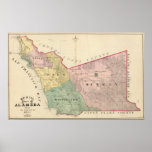Alameda County map Print