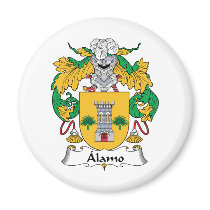 Alamo Family Crest magnets by coatsofarms Alamo Family Crest magnets