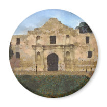 Alamo Lawn Fridge Magnet