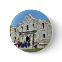 Alamo San Antonio Forts Texas Button