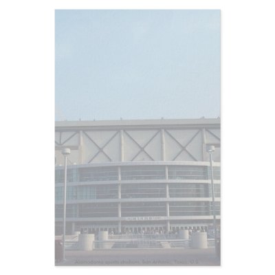 Alamodome sports stadium, San Antonio, Texas, U.S. Stationery Paper by beautifulclicks