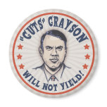 Alan Grayson Will Not Yield! Refrigerator Magnets