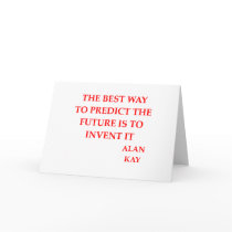 alan kay quote greeting card
