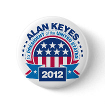 Alan Keyes for President 2012 Pinback Button