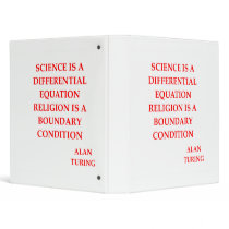 alan TURING quote Vinyl Binders