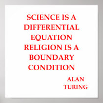 alan TURING quote Print