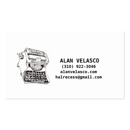 ALAN VELASCO BUSINESS CARD TEMPLATES (back side)