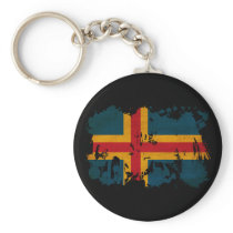 Aland Flag Key Chain
