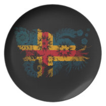 Aland Flag Plate