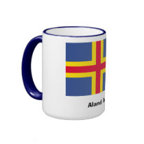 Aland Islands Flag Mug
