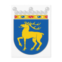 Aland Official Coat Of Arms Heraldry Symbol Postcard