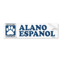 Alano Espanol Blue bumper stickers by GenuineDogOwner Alano Espanol Blue bumper stickers