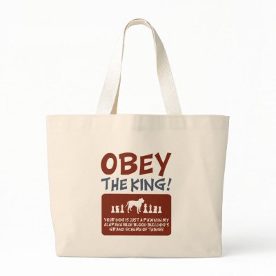 Alapaha Blue Blood Bulldog Canvas Bags by Pawdboy