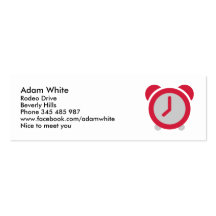 Alarm clock business card templates