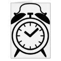 alarm clock icon cards