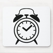 alarm clock icon mousepads