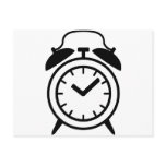 alarm clock icon postcards