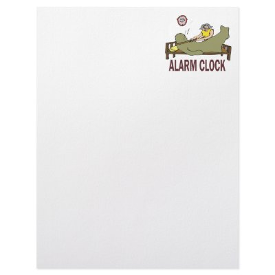 Alarm Clock Letterhead by Violentville