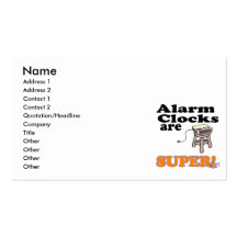 alarm clocks are super business cards