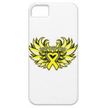 Alas del corazón de la conciencia del sarcoma de E iPhone 5 Case-Mate Cárcasas