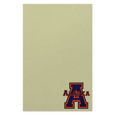 Alaska 'A' Orange Stationery Design by talliktok_katauyak