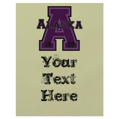 Alaska 'A' Purple Personalized Flyer by talliktok_katauyak