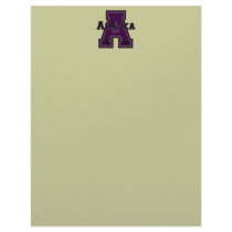 Alaska 'A' Purple Letterhead Design