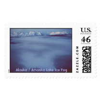 Alaska / Amanka Lake Ice Fog postage by moxieann Alaska / Amanka Lake Ice Fog postage