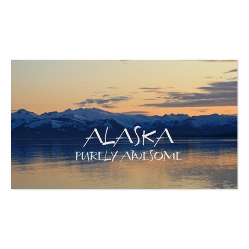 Alaska Coast - Purely Awesome Business Card (front side)