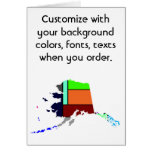Alaska Colorful Customize card how you like it