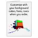 Alaska Colorful Customize card how you like it