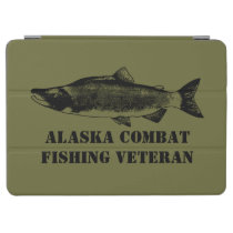 Alaska Combat Fishing Veteran iPad Air Cover at Zazzle