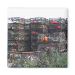 Alaska crab pots refrigerator magnet