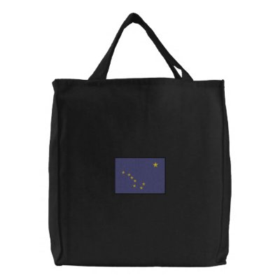 Alaska Embroidered Tote Bag