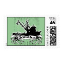 Alaska Fishing Boat postage